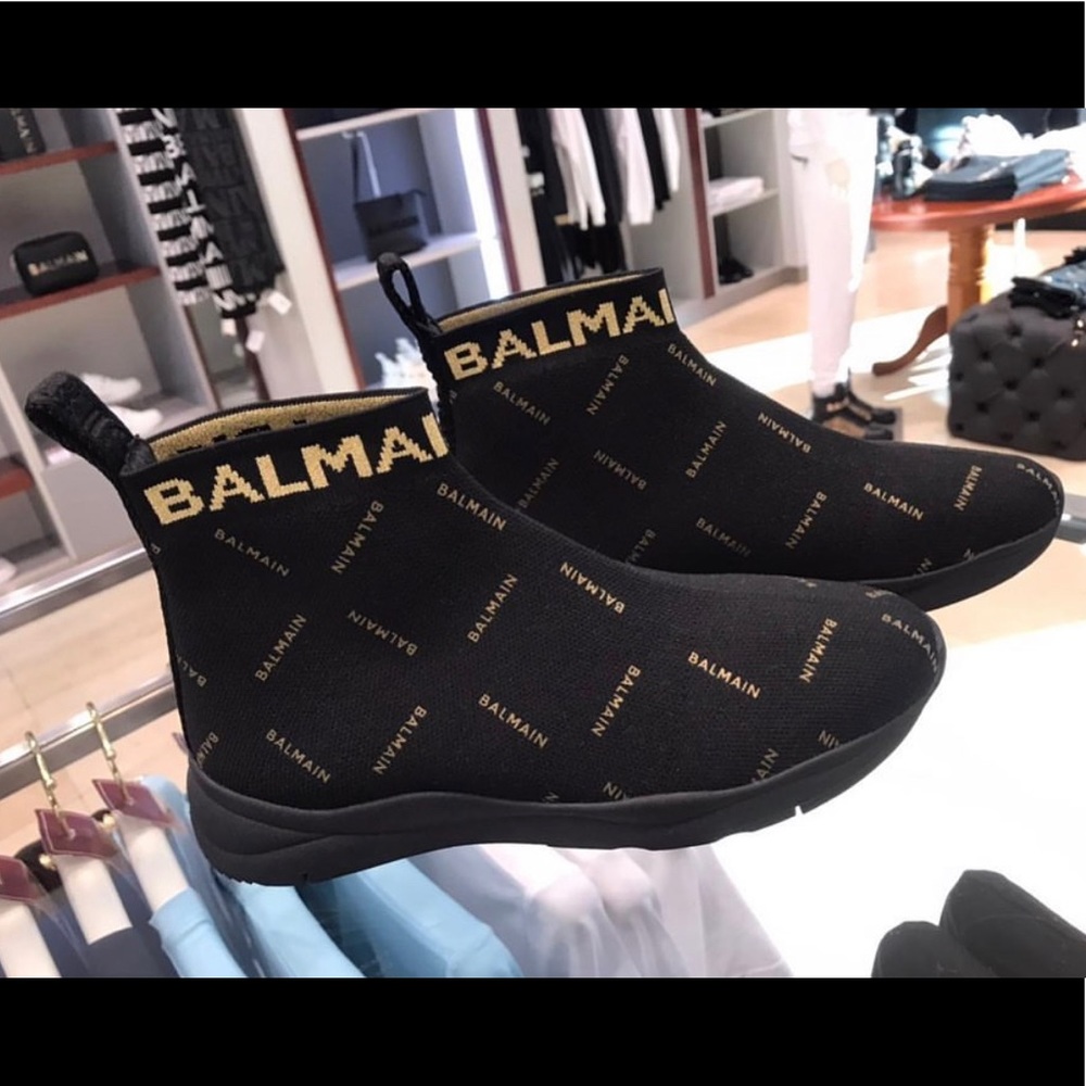 Balmain black socks sneakers
